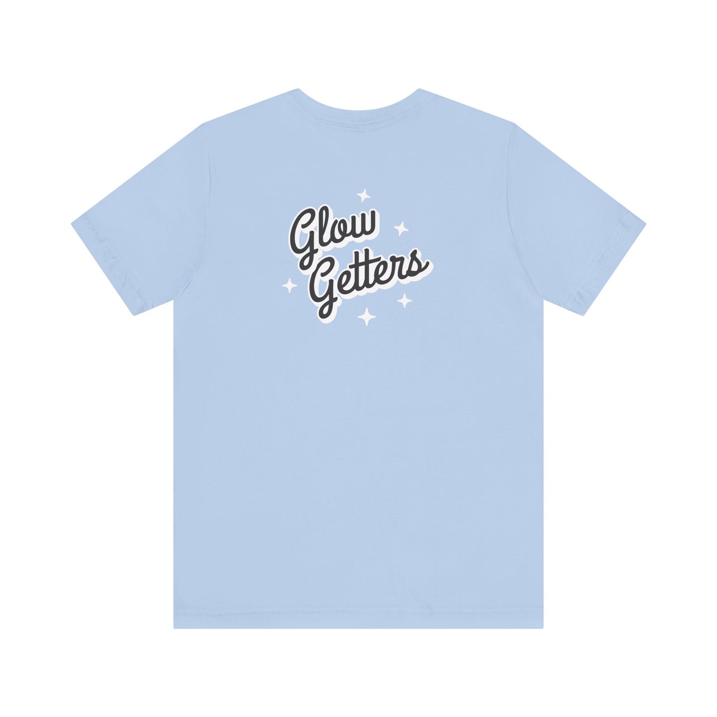 Glow Getters Team RIMAN Unisex T-shirt with design on the front and back