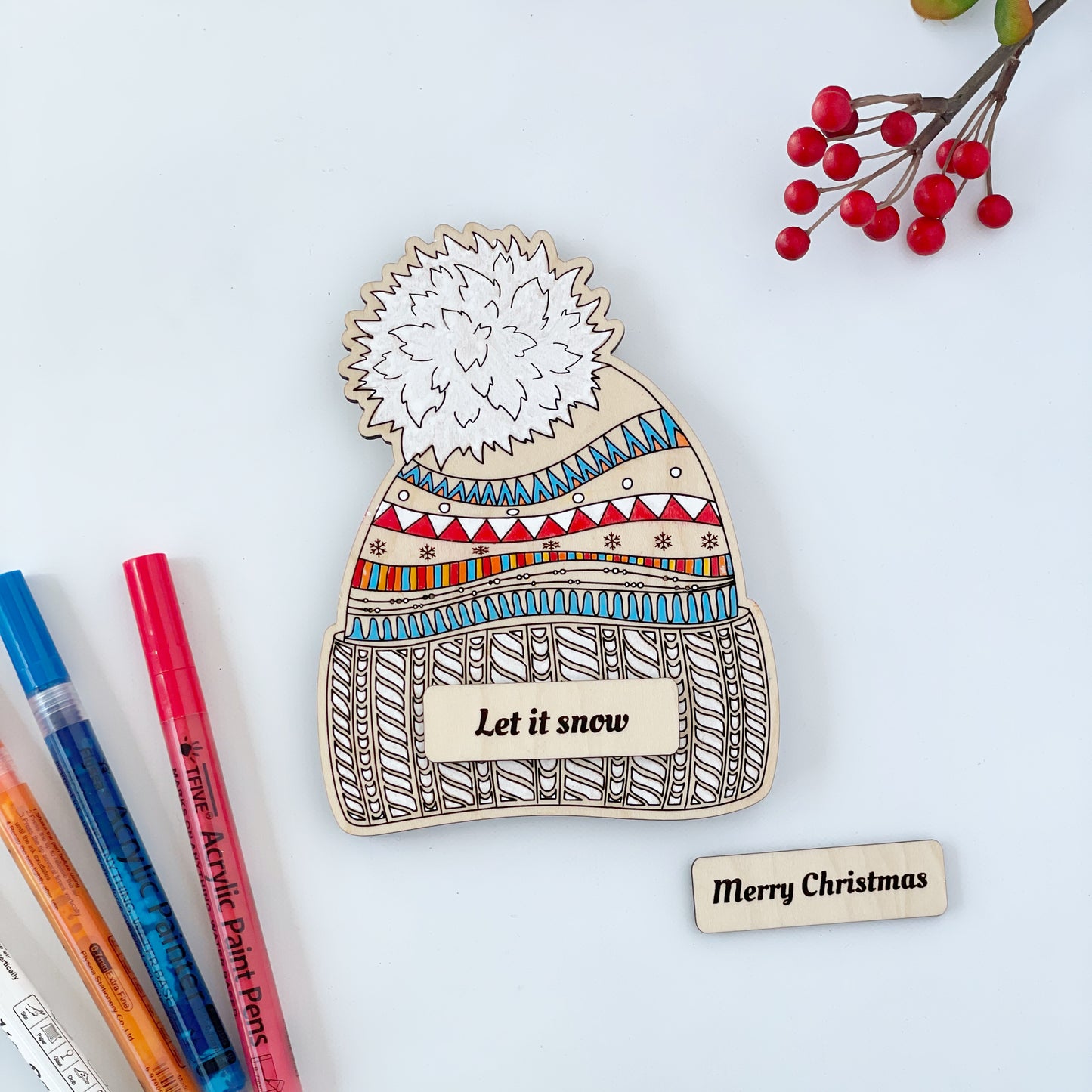 Customizable Winter Hat Gift Card/Money Holder and Christmas Ornament, DIY