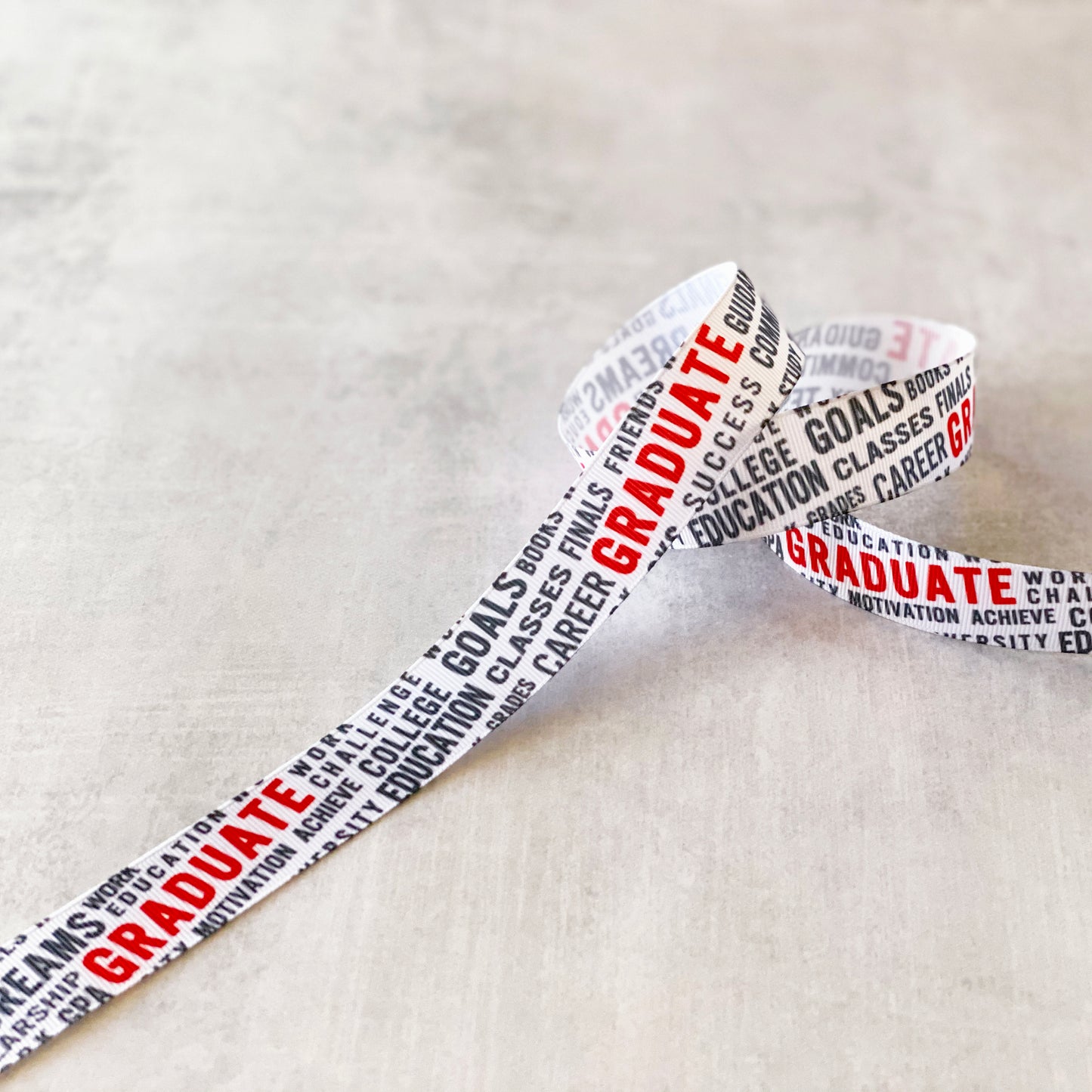 Graduate grosgrain ribbon by the yard
