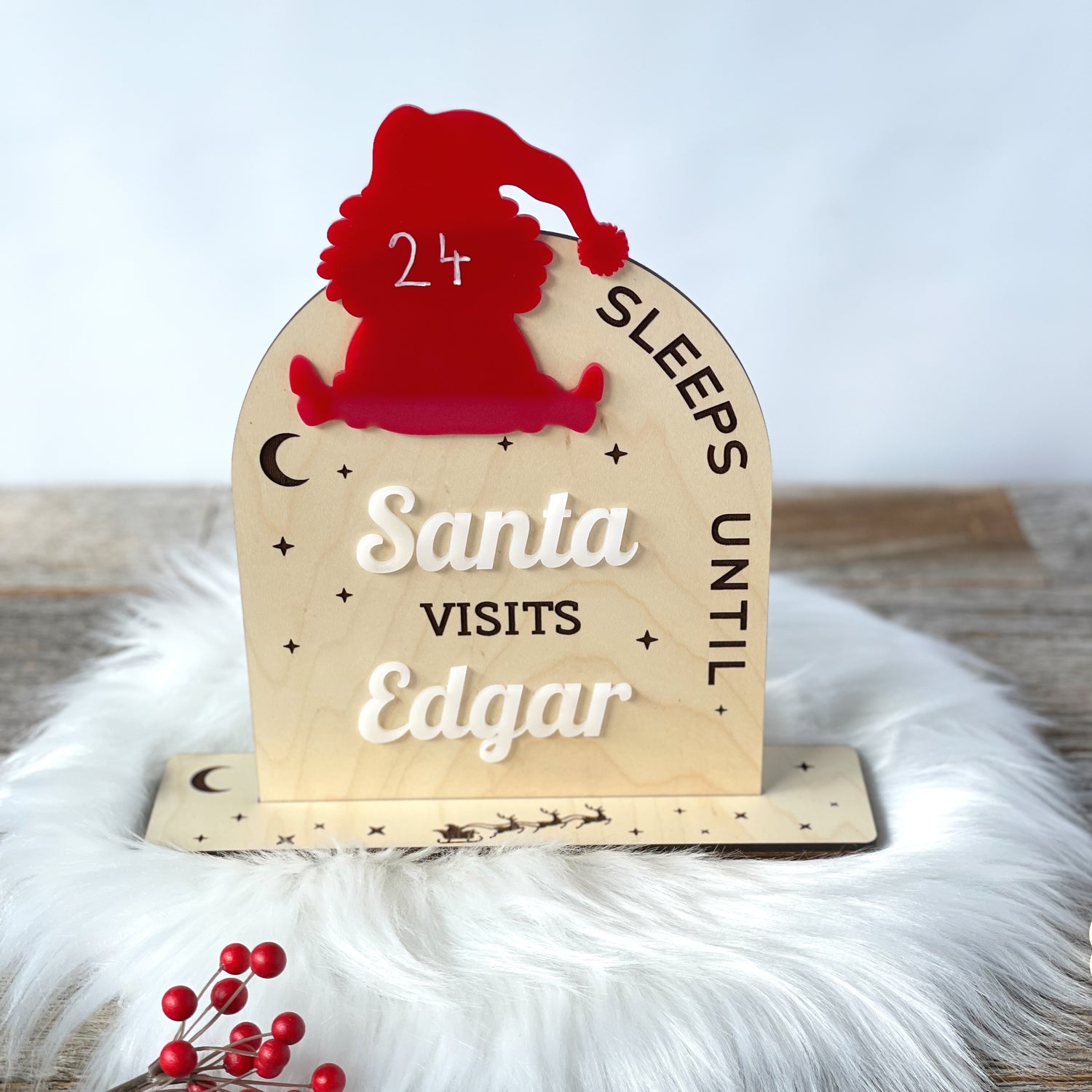 Adorable Santa Countdown to Christmas for Baby and Child