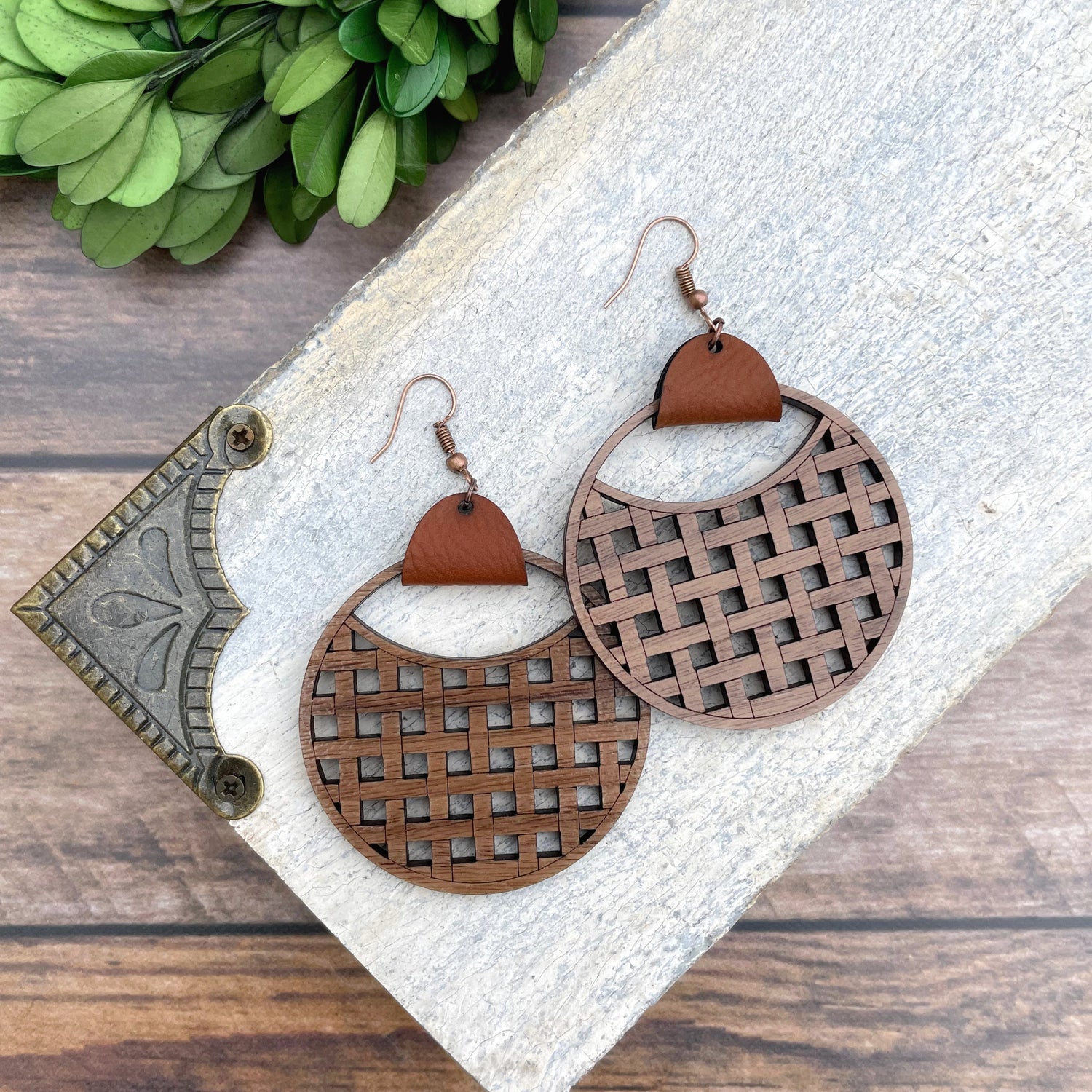 Laser-Engraved and Cut Custom Wood and Acrylic Jewelry