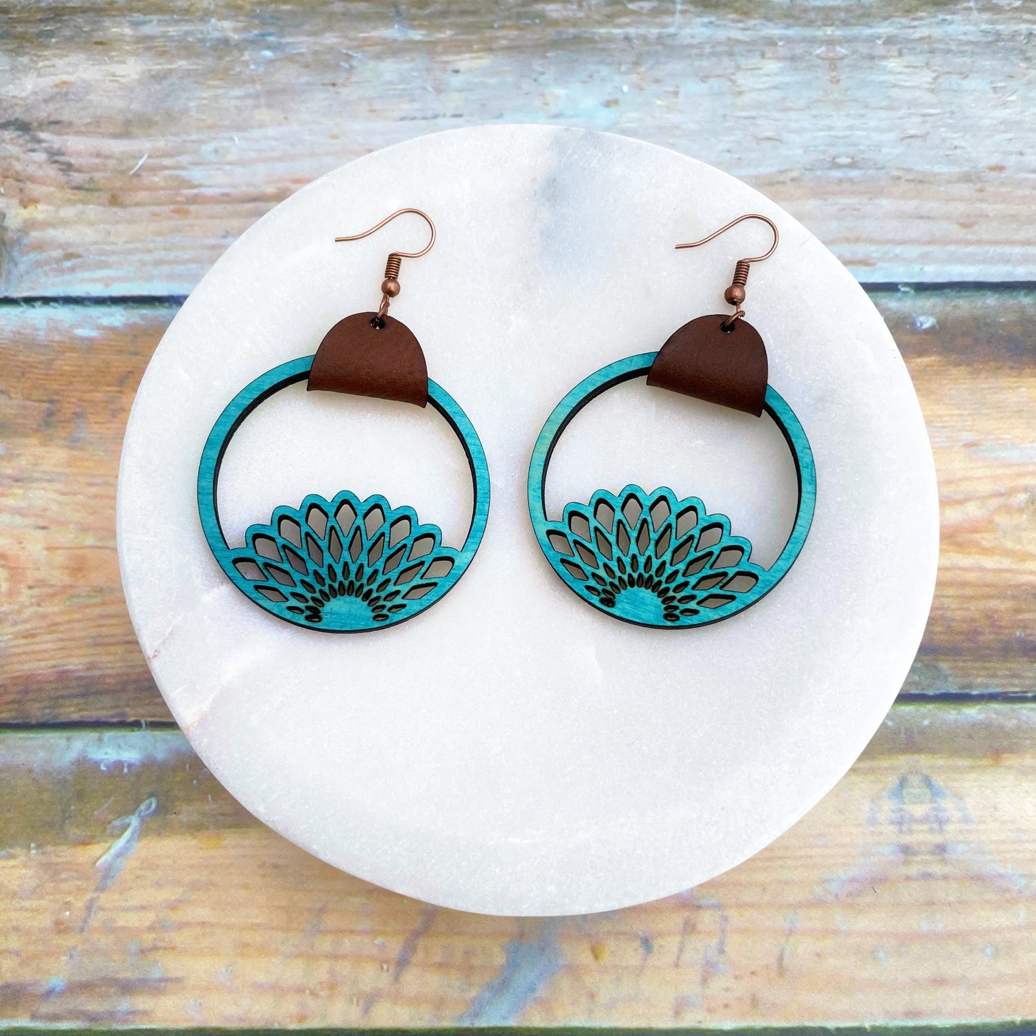 Laser-Engraved and Cut Custom Wood and Acrylic Jewelry