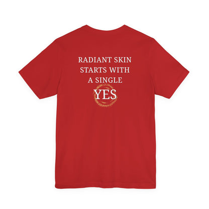 RIMAN TEAM Unisex T-shirt with lettering in green/white, logo on FRONT and BACK of shirt