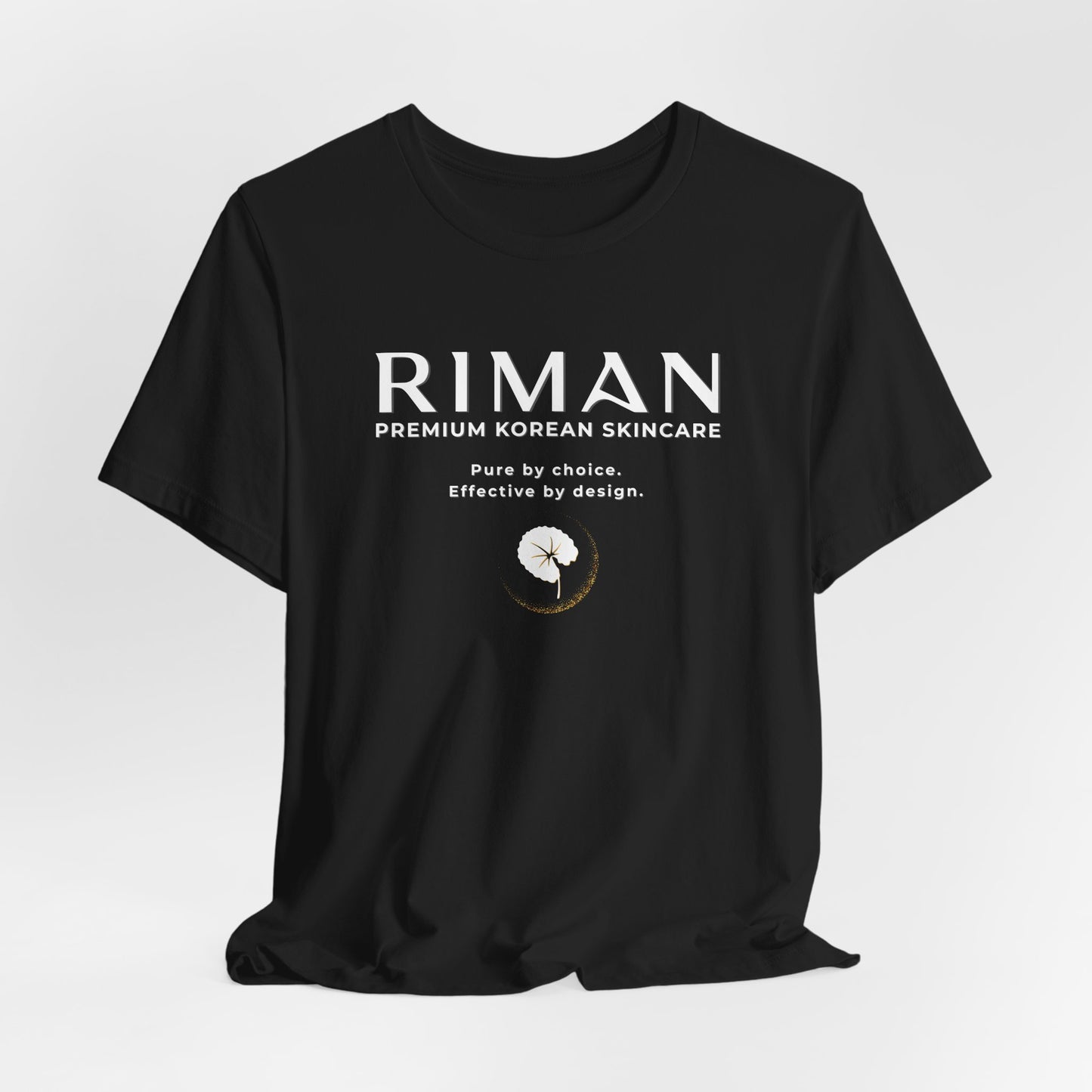 RIMAN TEAM Unisex T-shirt with lettering in green/white, logo on FRONT and BACK of shirt