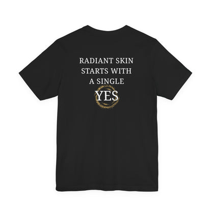 RIMAN TEAM Unisex T-shirt with lettering in green/white, logo on FRONT and BACK of shirt