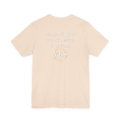 RIMAN TEAM Unisex T-shirt with lettering in green/white, logo on FRONT and BACK of shirt