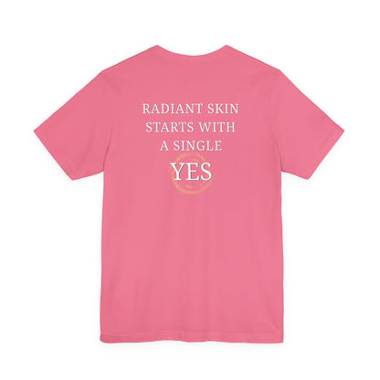 RIMAN TEAM Unisex T-shirt with lettering in green/white, logo on FRONT and BACK of shirt