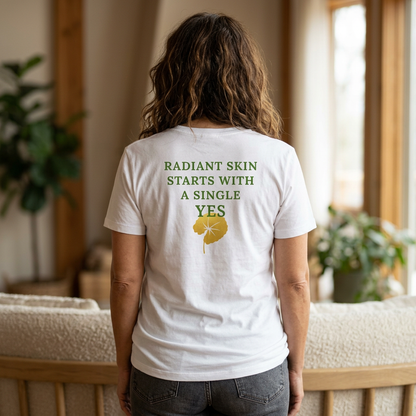 Women’s RIMAN TEAM Relaxed V-Neck Tee, with FRONT and BACK design
