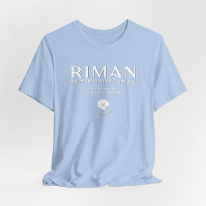 RIMAN TEAM Unisex T-shirt with lettering in green/white, logo on FRONT and BACK of shirt