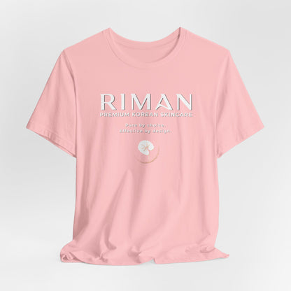 RIMAN TEAM Unisex T-shirt with lettering in green/white, logo on FRONT and BACK of shirt