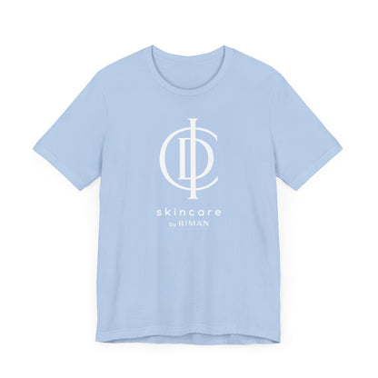 RIMAN Unisex T-shirt with lettering in dark green RIMAN colors, logo on front and back of shirt