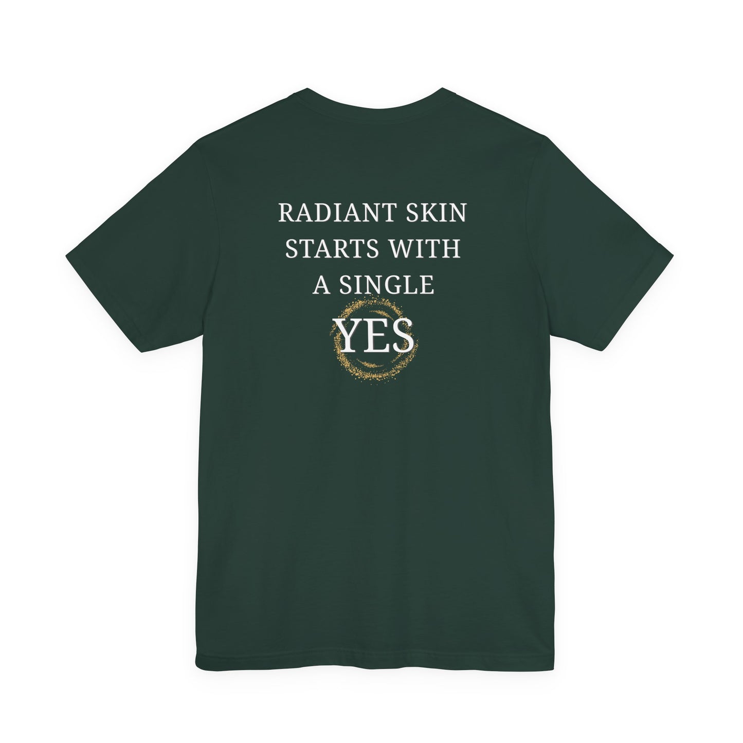 RIMAN TEAM Unisex T-shirt with lettering in green/white, logo on FRONT and BACK of shirt