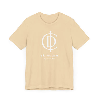 RIMAN Unisex T-shirt with lettering in dark green RIMAN colors, logo on front and back of shirt