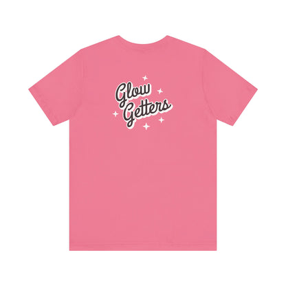 Glow Getters Team RIMAN Unisex T-shirt with design on the front and back