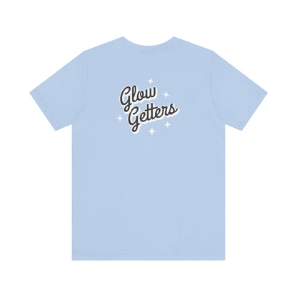 Glow Getters Team RIMAN Unisex T-shirt with design on the front and back