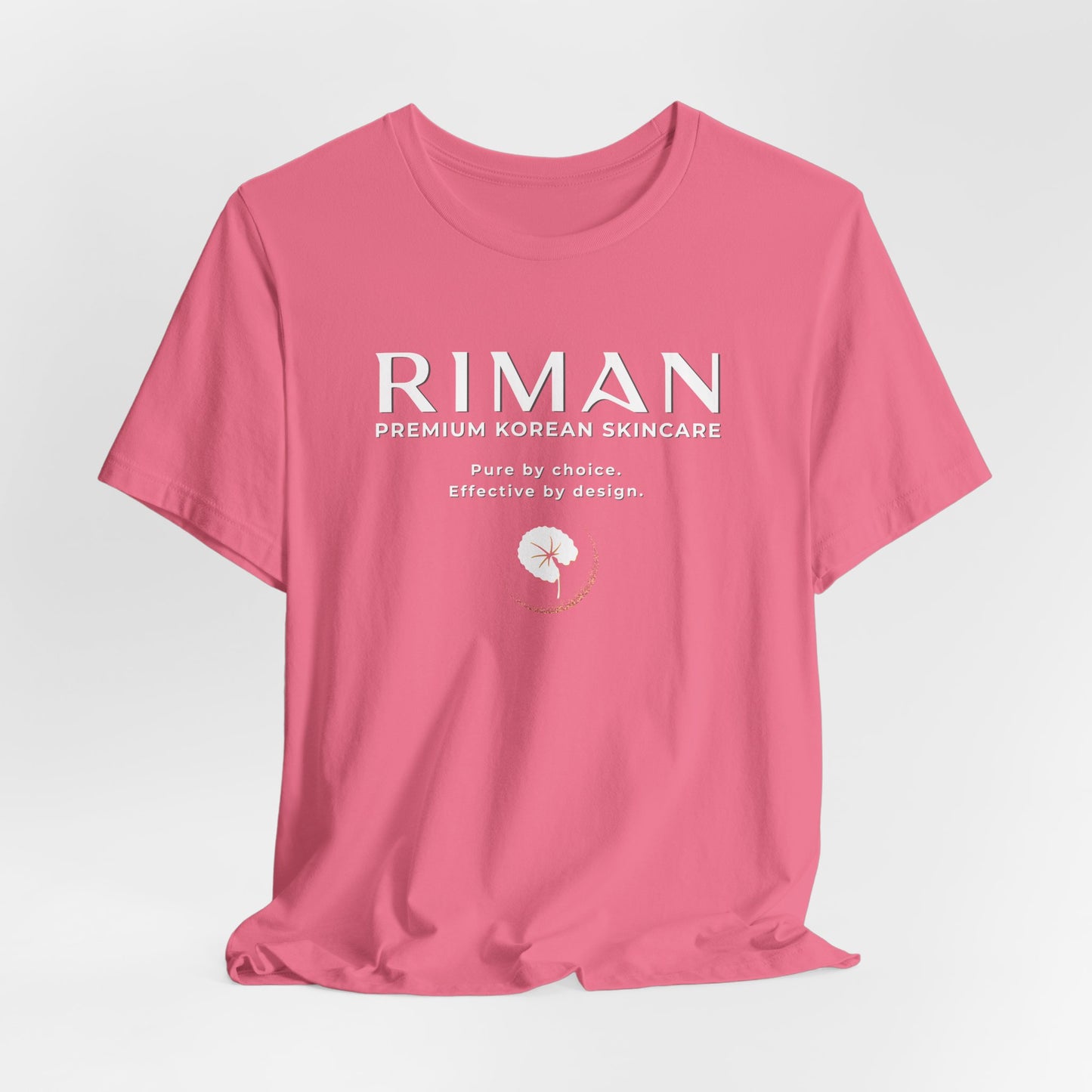 RIMAN TEAM Unisex T-shirt with lettering in green/white, logo on FRONT and BACK of shirt
