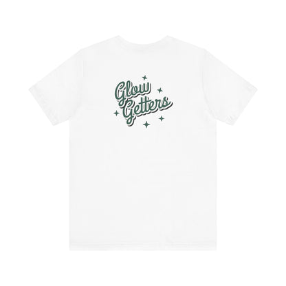 Glow Getters Team RIMAN Unisex T-shirt with design on the front and back