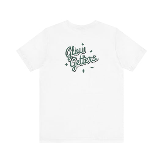 Glow Getters Team RIMAN Unisex T-shirt with design on the front and back