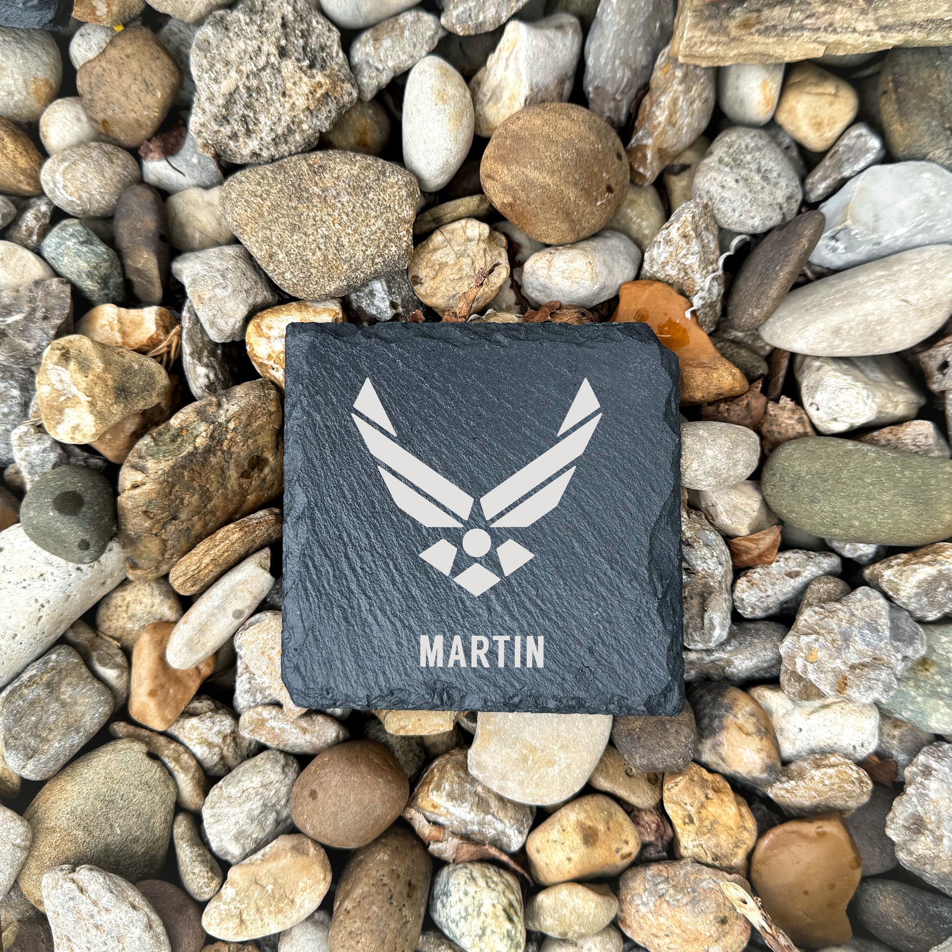 US Air Force coasters, custom Air Force slate coasters