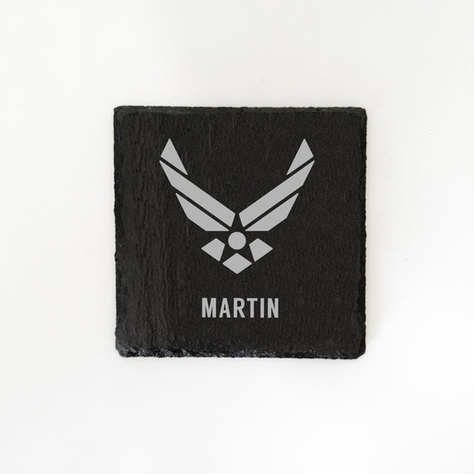 US Air Force coasters, custom Air Force slate coasters