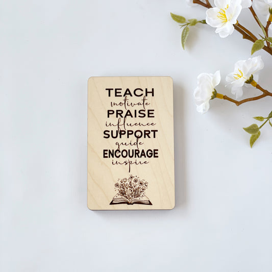 Teacher Appreciation ‘Thank You’ Gift Card Holder for Her, end of year, gift for teacher