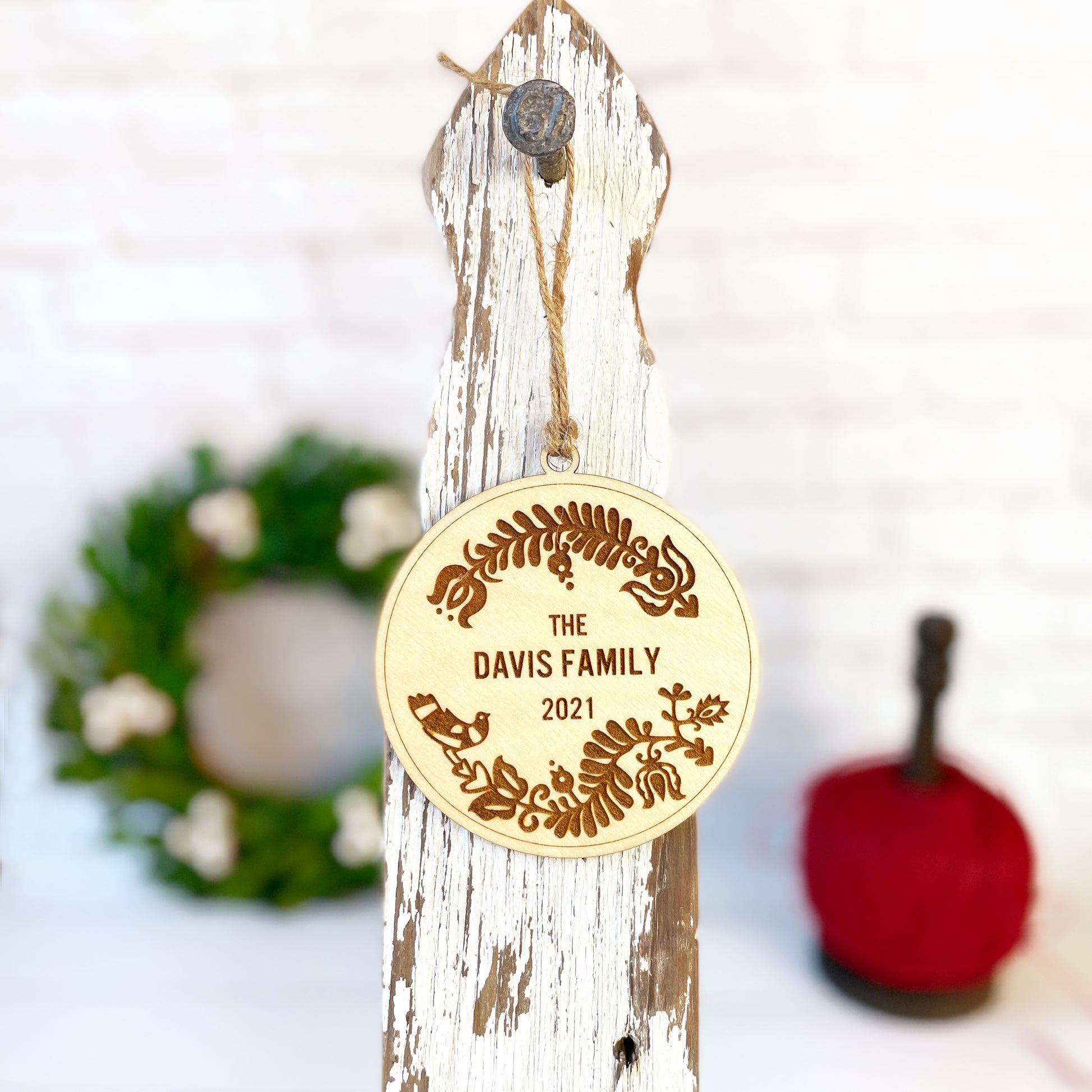 Traditional Hungarian Folk Tales Magyar Laser Engraved Folk Art ornament