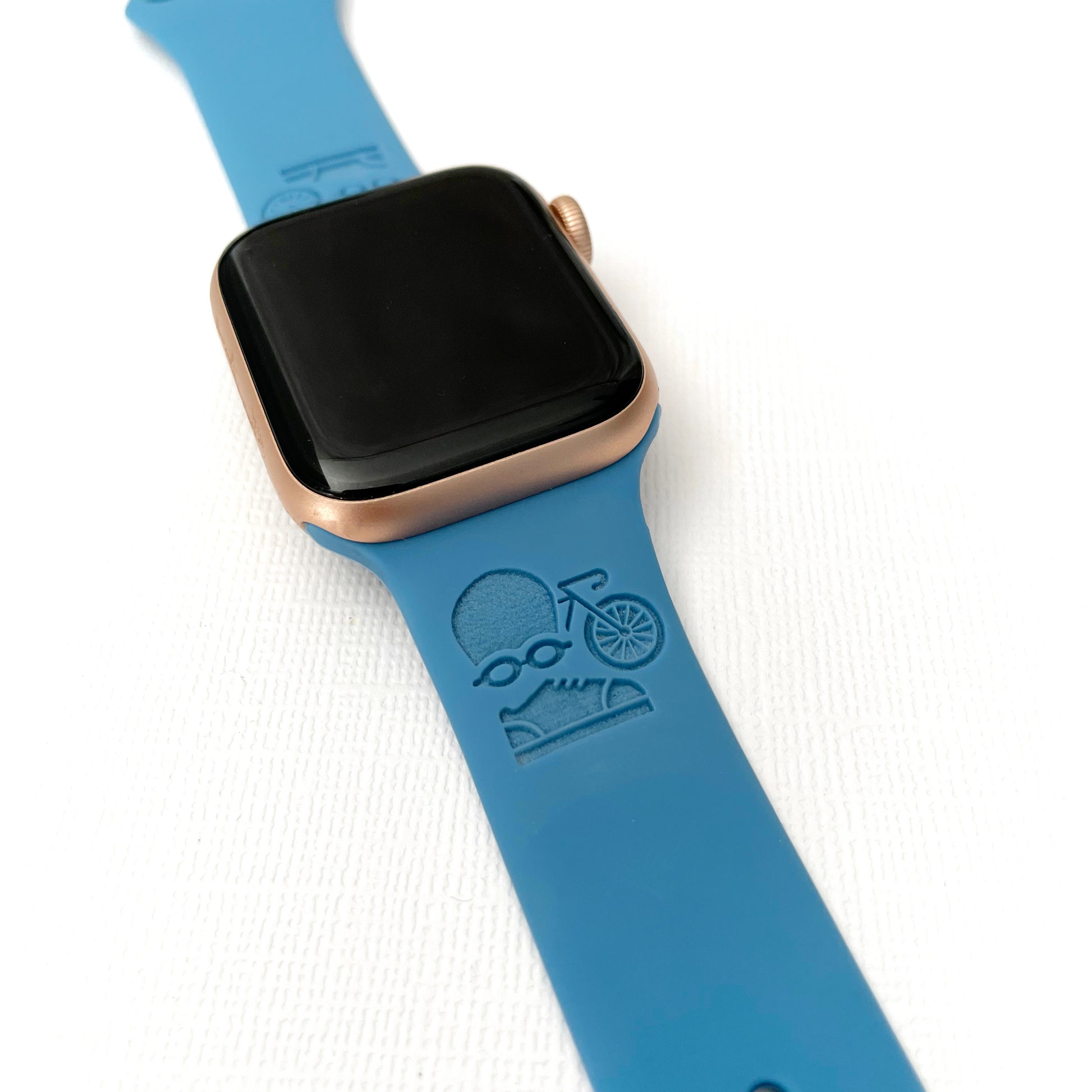 Custom engraved TRIATHLON Apple Watch band