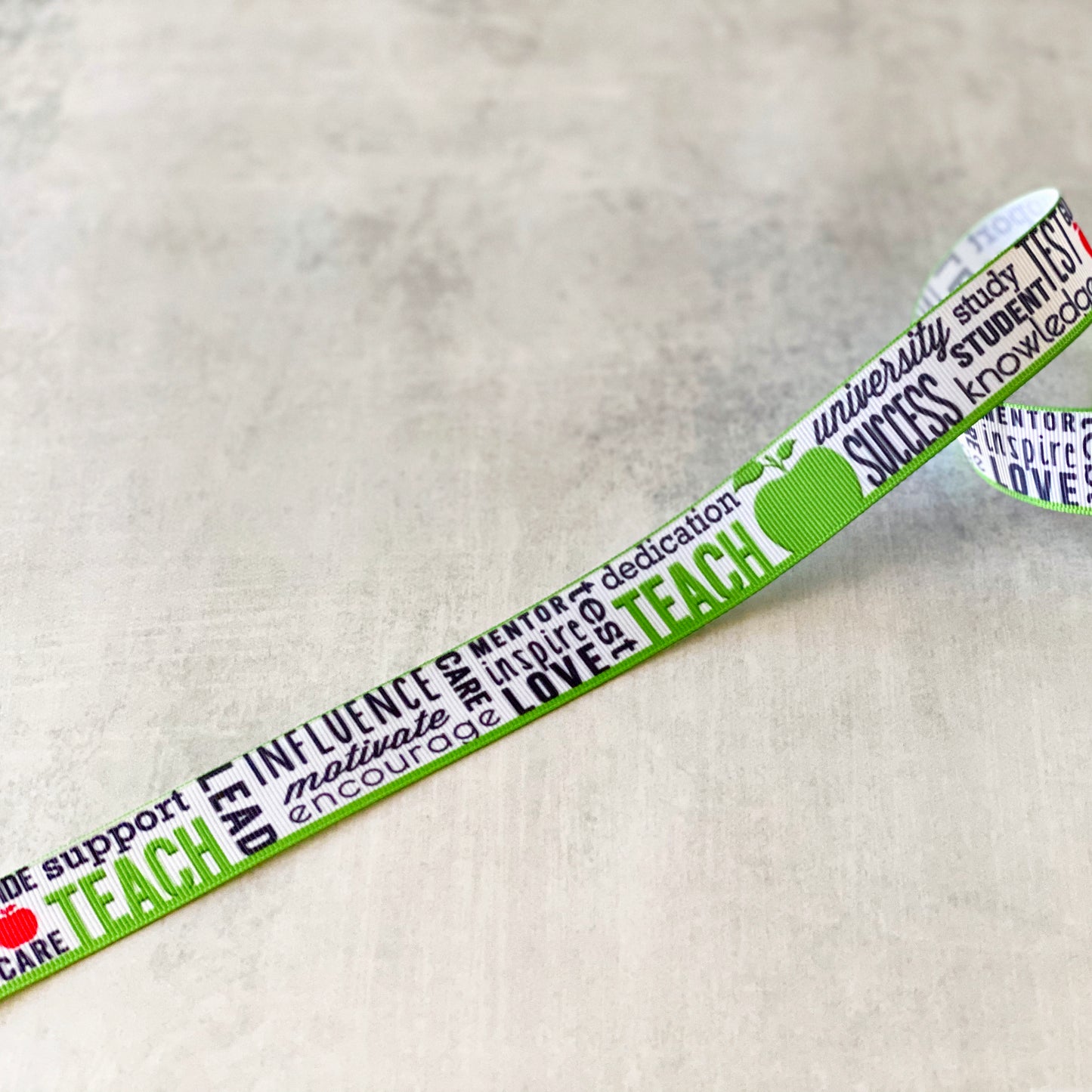 Teacher grosgrain ribbon by the yard