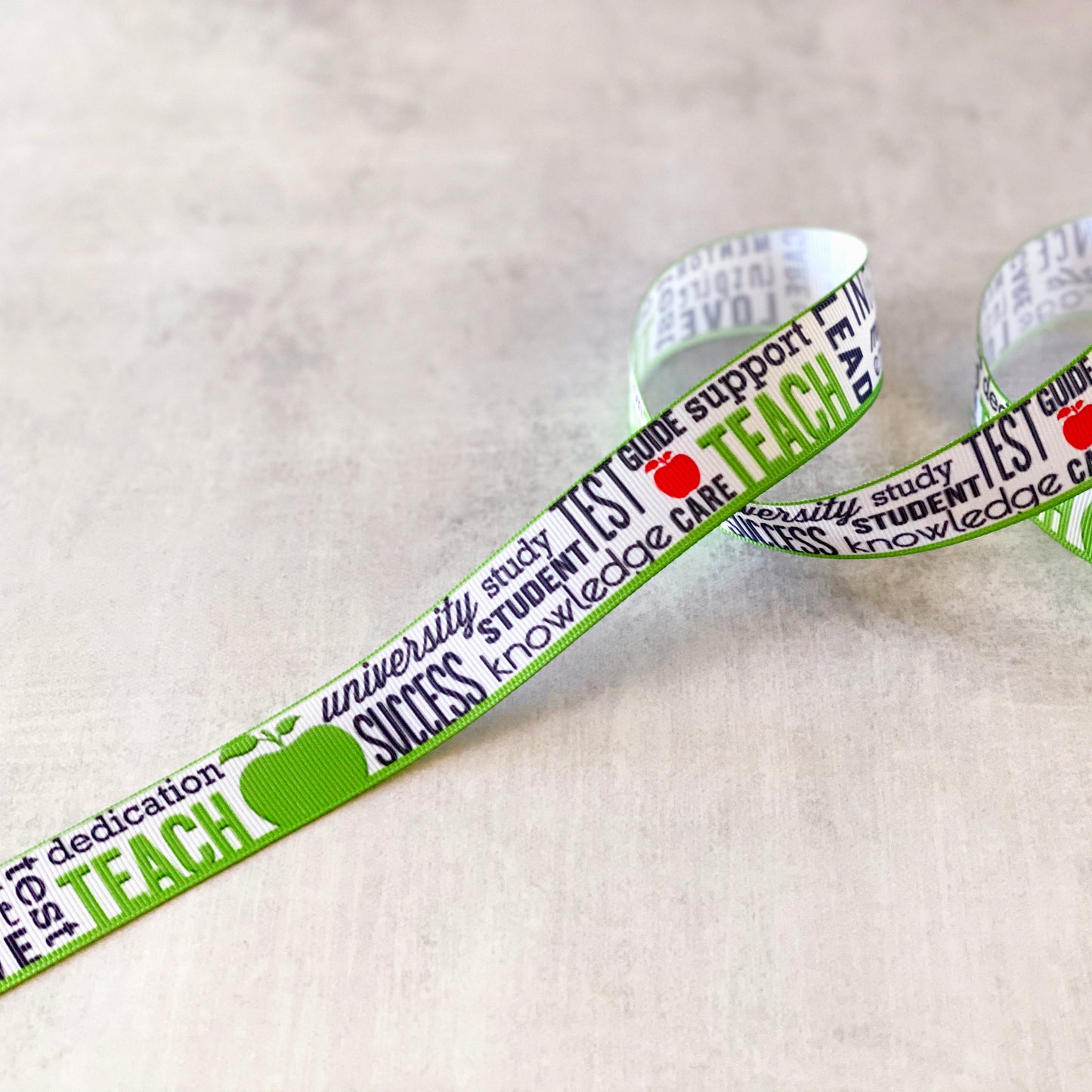 Teacher grosgrain ribbon by the yard