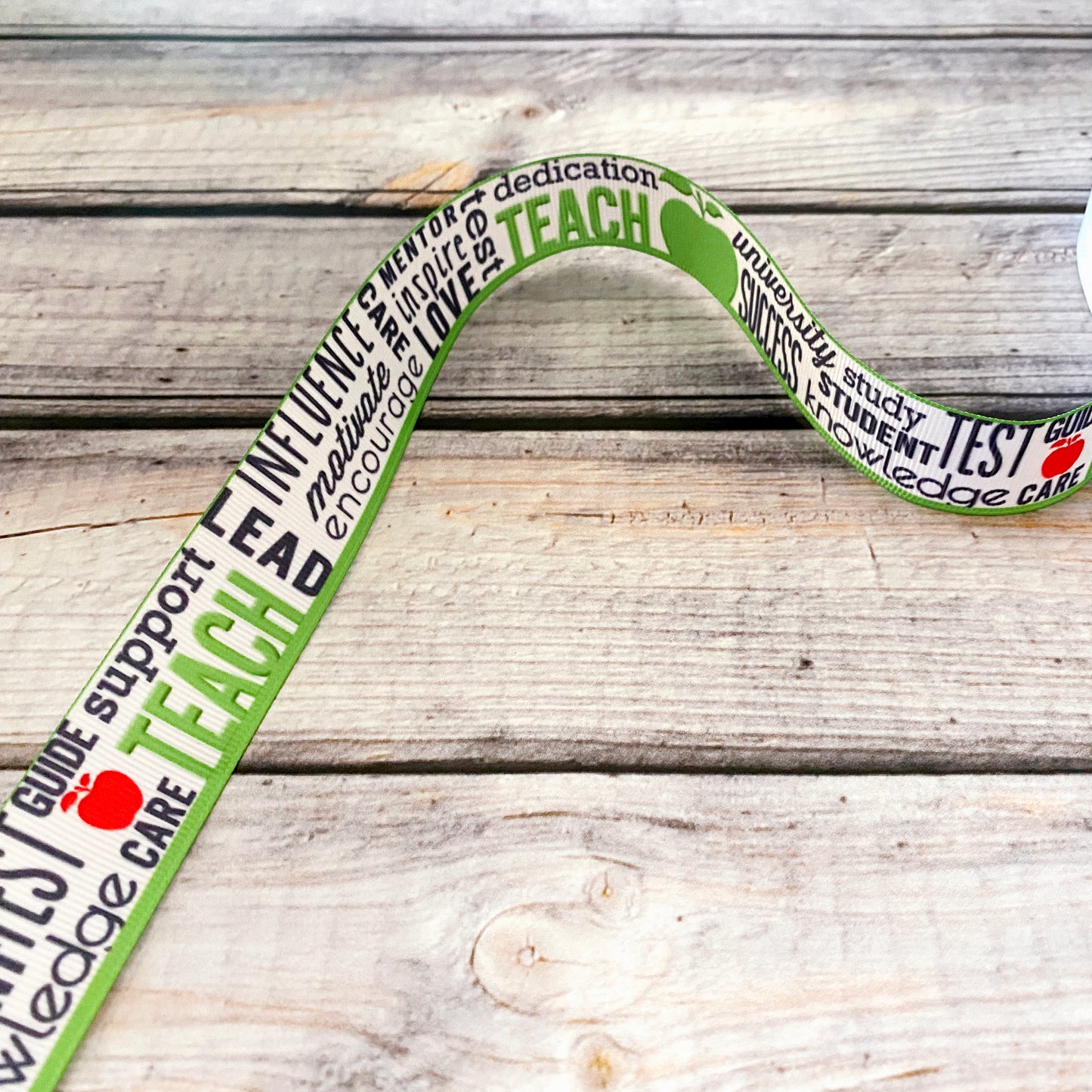 Teacher grosgrain ribbon by the yard