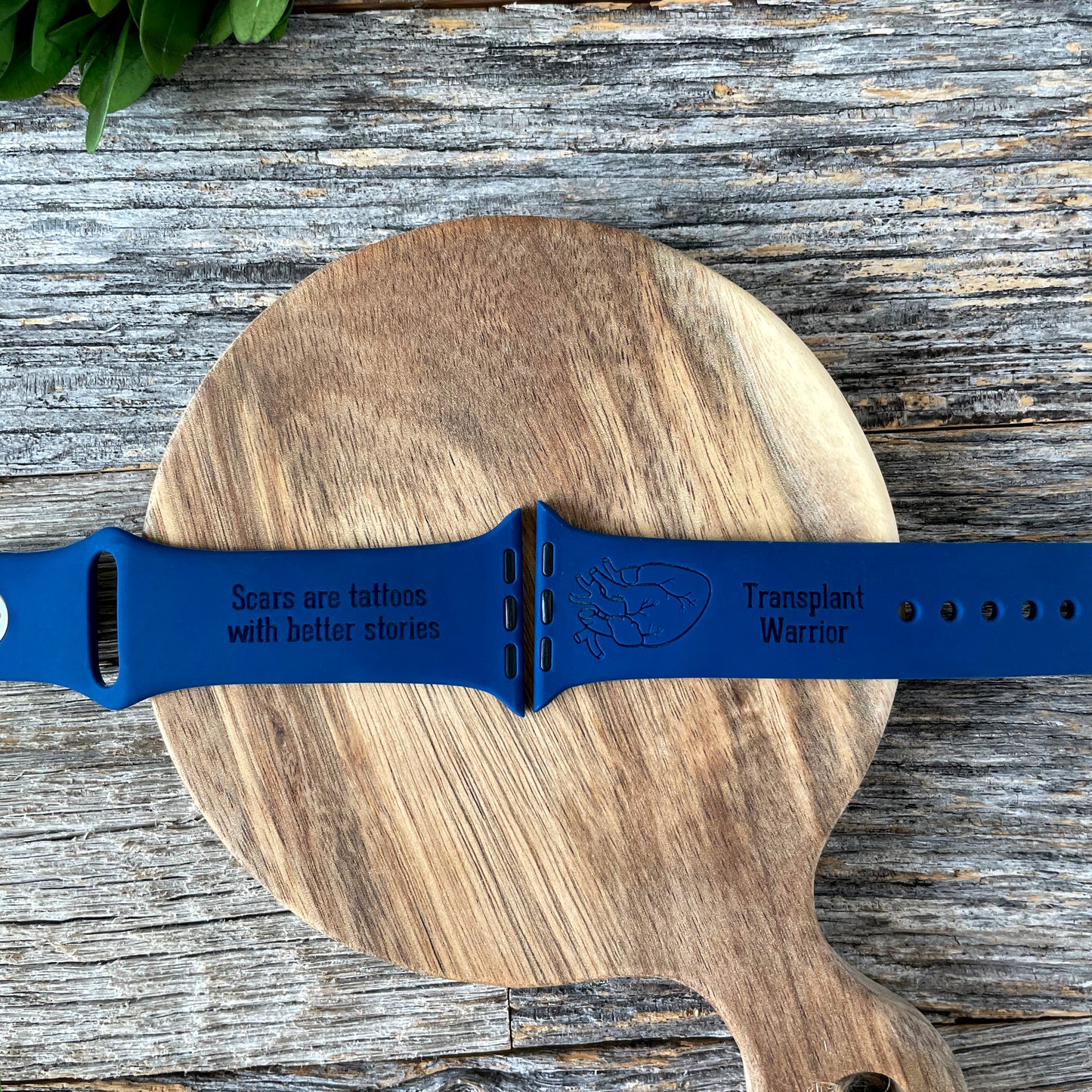 Custom engraved Apple Watch band for Heart Transplant Recipients