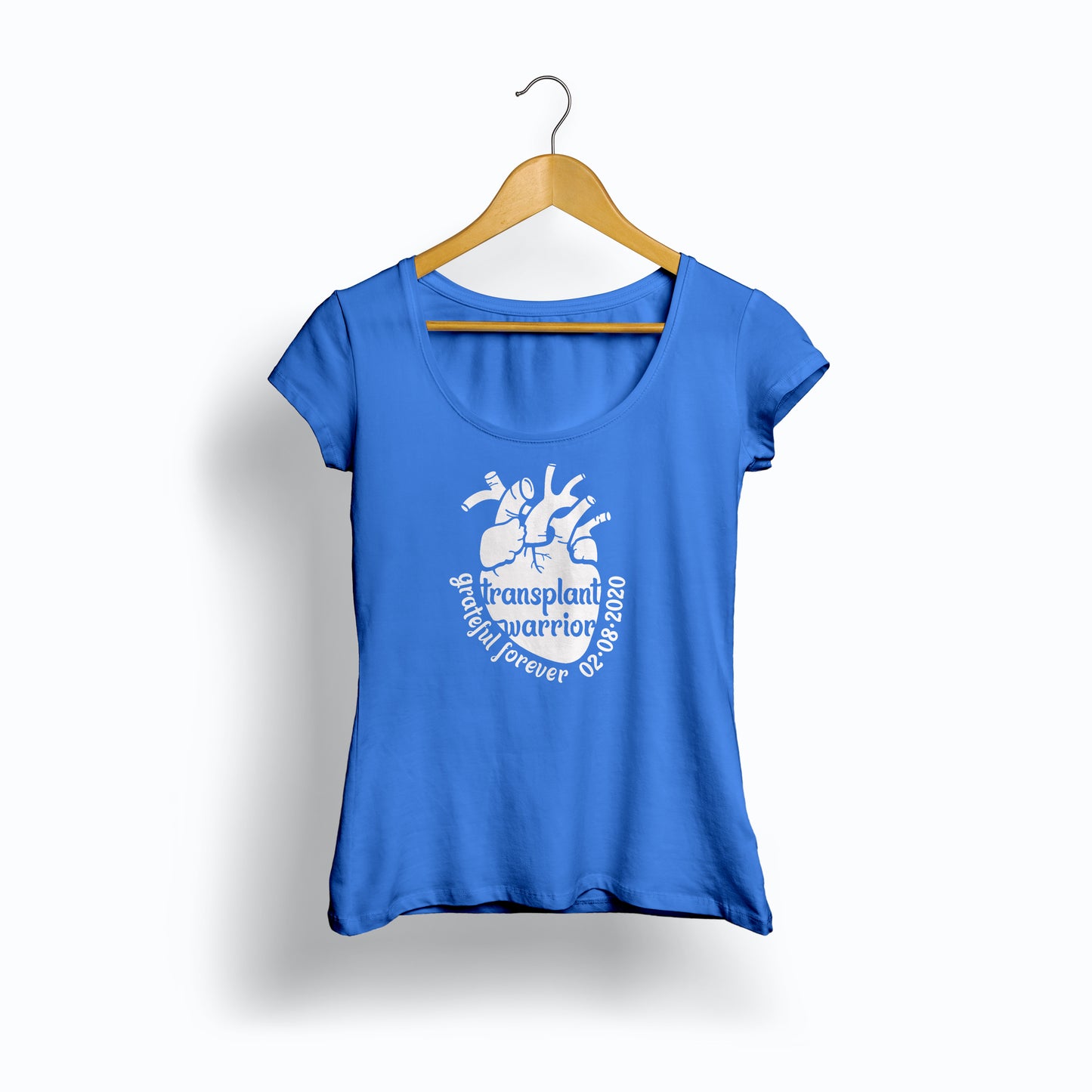 Transplant Warrior, grateful forever, personalize with date, Heart Transplant, Organ Donation, Organ Recipient heat transfer, iron-on, t shirt iron on