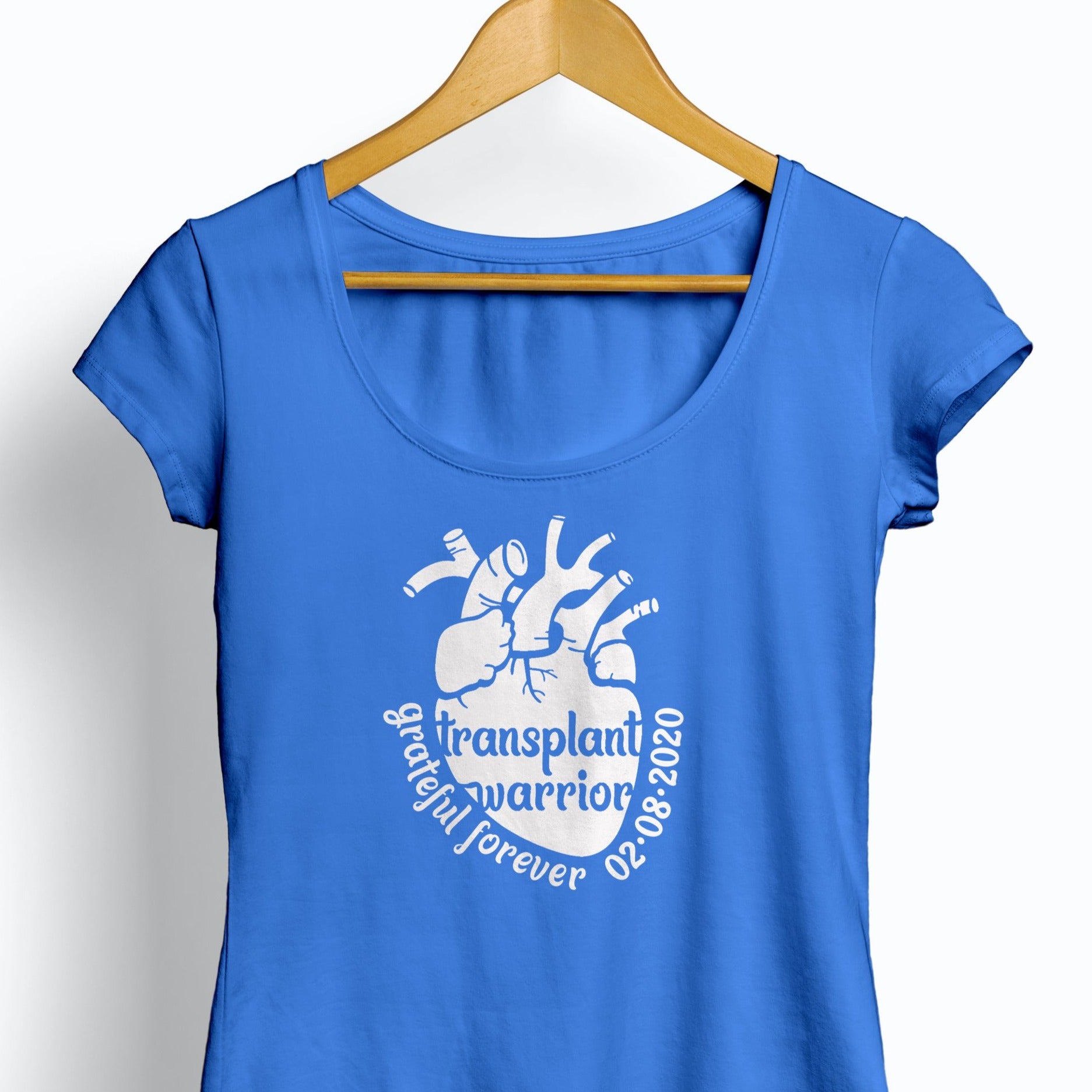 Transplant Warrior, grateful forever, personalize with date, Heart Transplant, Organ Donation, Organ Recipient heat transfer, iron-on, t shirt iron on